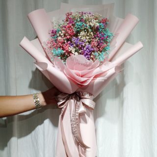 [ Hoa Khô ] Bó hoa baby khô nhập khẩu mix color , bó hoa tặng sinh nhật, kỷ niệm