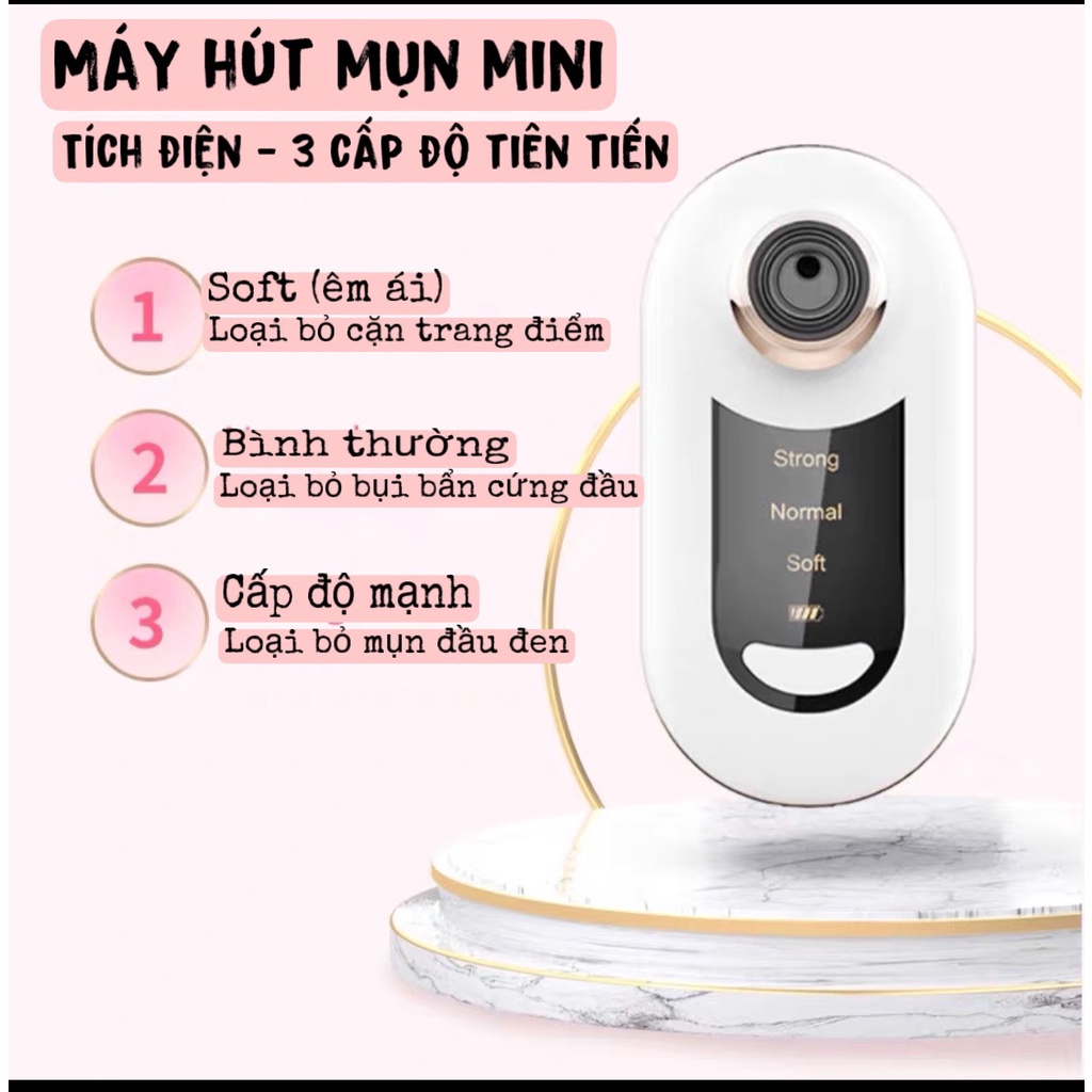 Máy Hút Mụn cầm tay tích điện cho cá nhân siêu khỏe