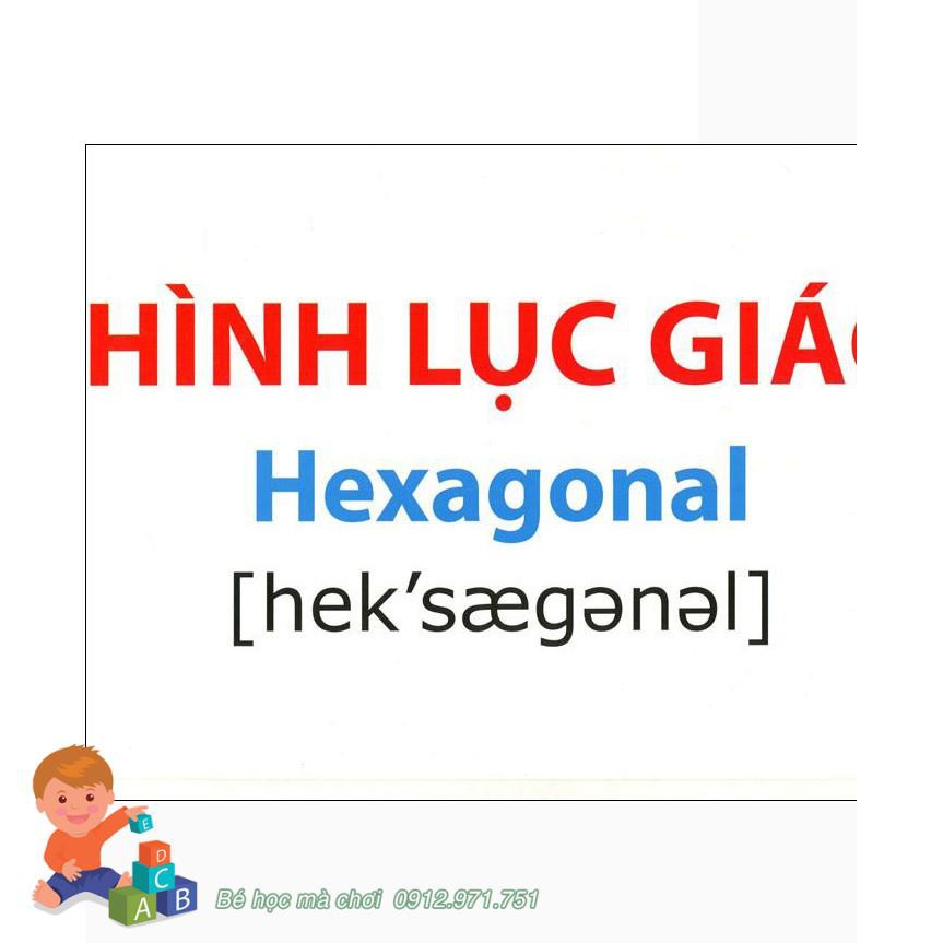 Flashcard song ngữ Việt Anh - Thế Giới Xung Quanh 6 - Hình Khối