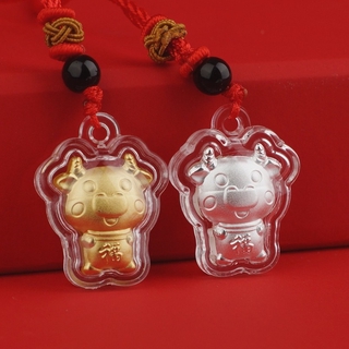 Mặt Dây Trang Sức Vàng Hình Con Trâu Quà Tặng Phong Thủy Tết Tân Sửu 2021