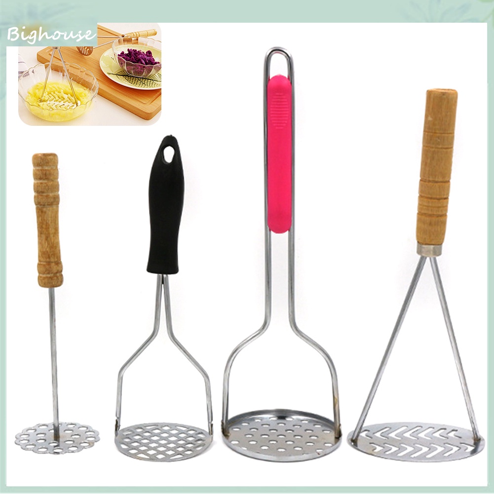 Dụng Cụ Nghiền Khoai Tây Bằng Thép Không Gỉ Có Tay Cầm Chống Trượt