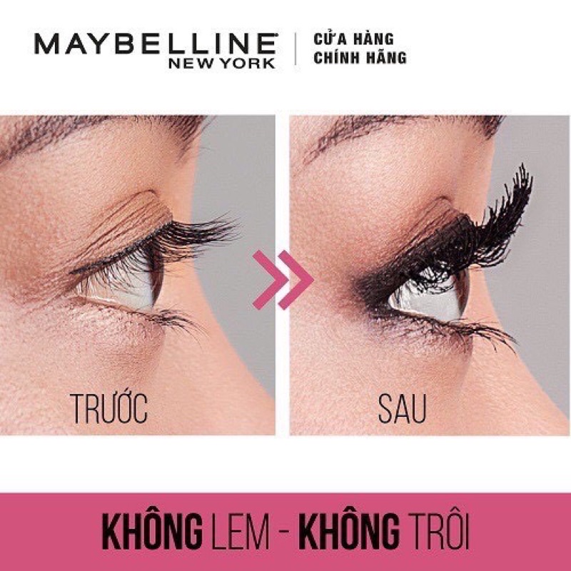 Mascara maybelline cong mi, lâu trôi Hyper Curl 4.5ml