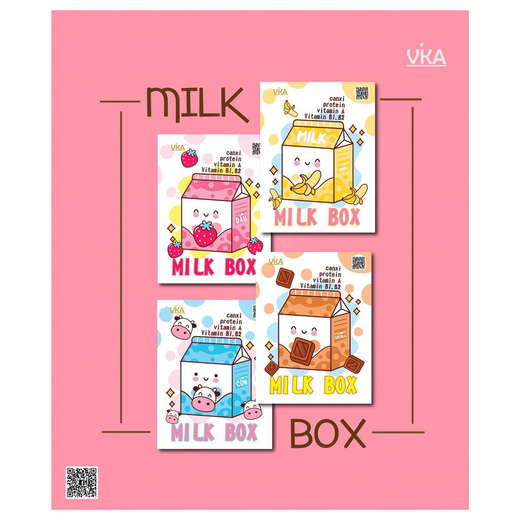 TẬP HỌC SINH VIKA: MILK BOX 200 TRANG