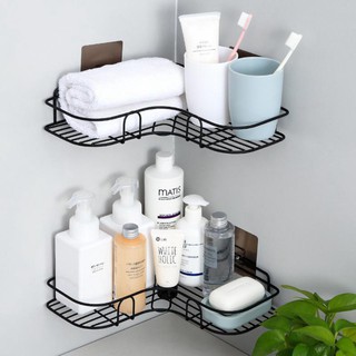 Kệ góc dán tường đa năng siêu dính trong nhà tắm, nhà bếp siêu tiện dụng ~ cavanin