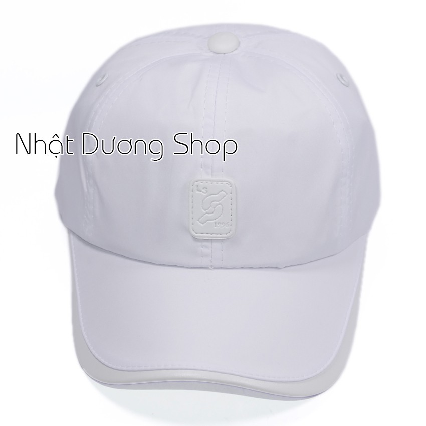 [Nhiều màu] Nón kết nam nữ thời trang vải dù trơn bóng, bọc da mỏ kết của nón độc đáo