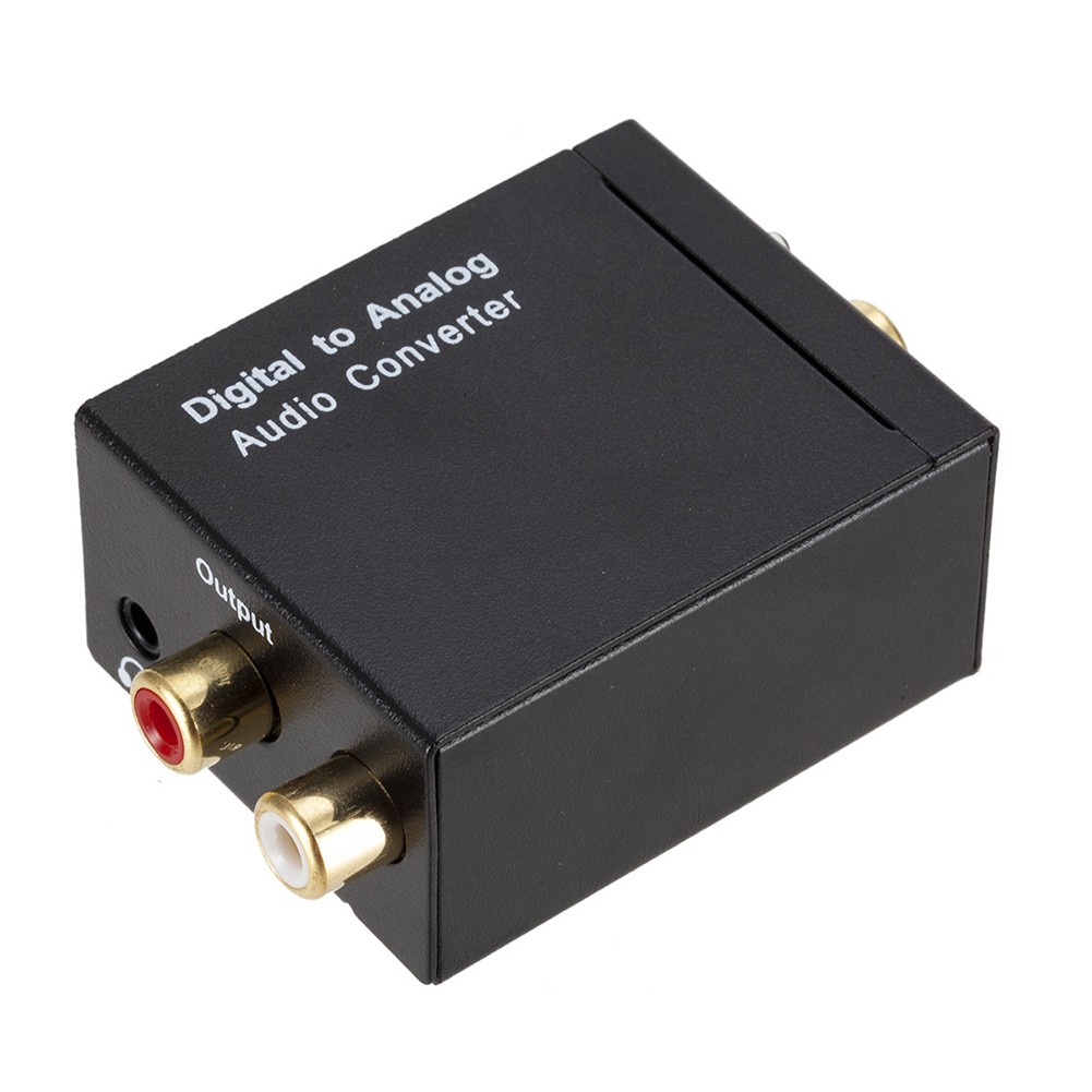 3.5mm Optical Coaxial Toslink Digital to Analog RCA R/L Audio Converter Adapter