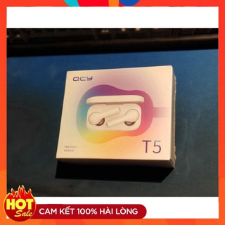 GIẢM SÂU Tai nghe Bluetooth QCY T5 trắng + Túi đựng tai nghe QCY GIẢM SÂU
