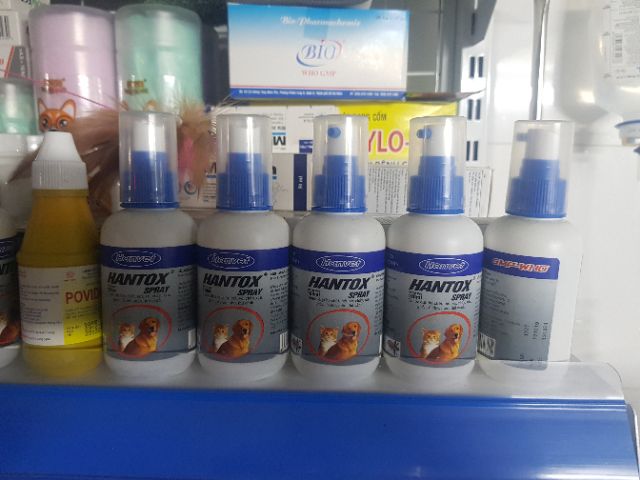 Thuốc Xịt Ve Ghẻ, Bọ Chét Cho Chó Mèo - Hantox 100ml