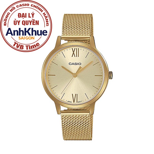 Đồng hồ nữ dây kim loại Casio chính hãng Anh Khuê LTP-E157MG-9ADF (32mm)