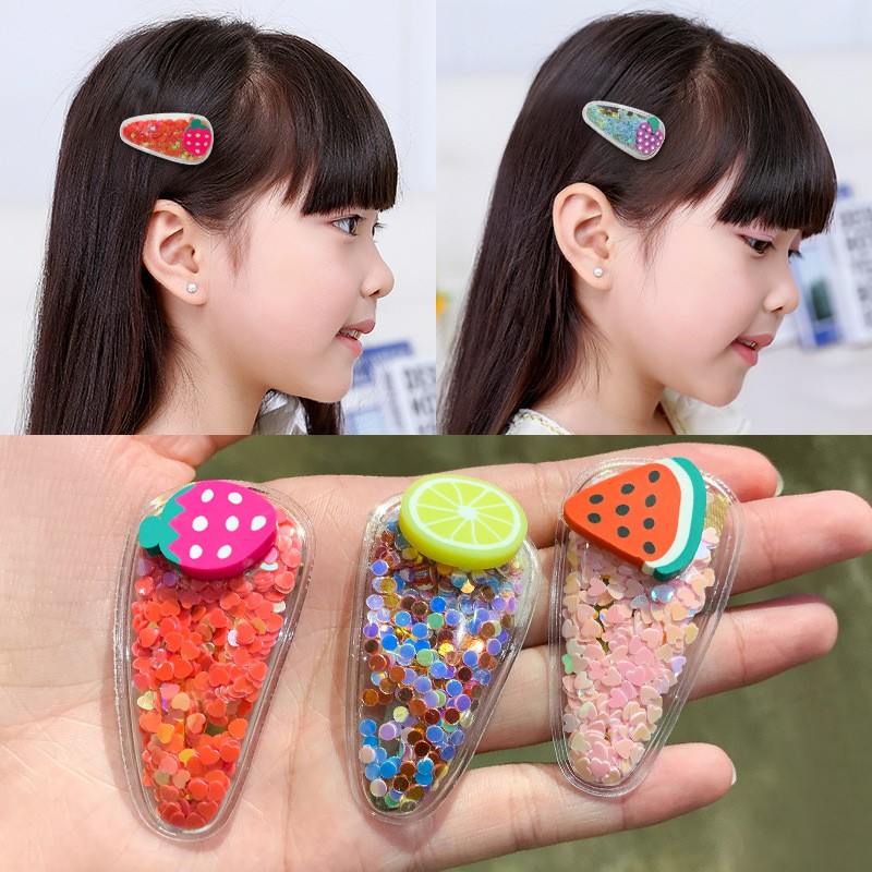 Lẻ 1 cái | KẸP KIM TUYẾN TRÁI CÂY XINH LUNG LINH | VIDEO THẬT | SHOP BEECOW