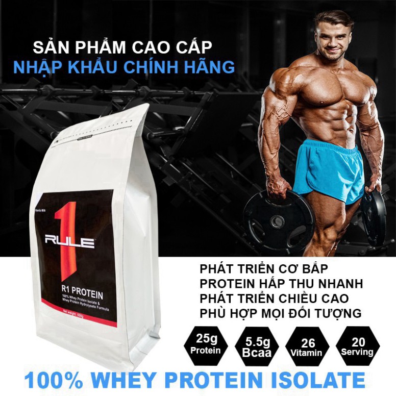 Whey Protein Isolate Rule 1 - Sữa Tăng Cơ Chính Hãng