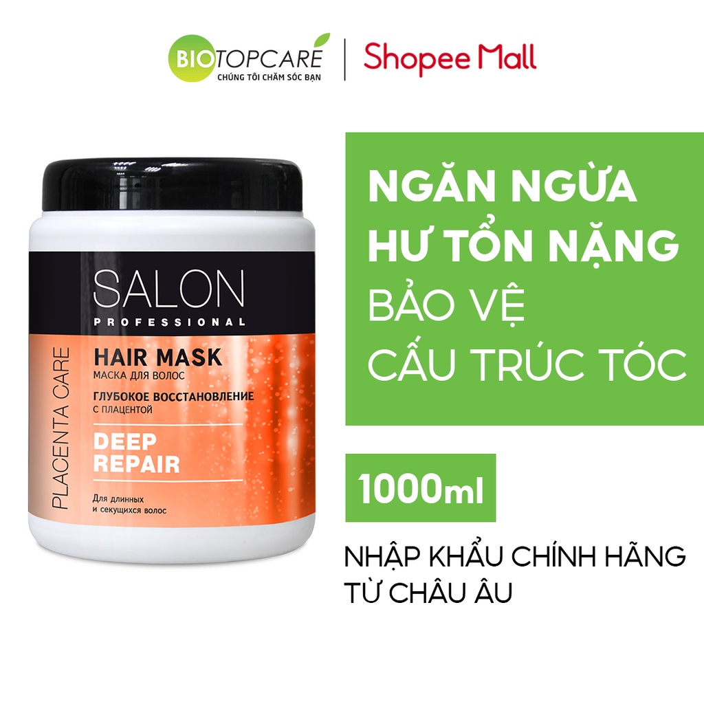 Kem ủ-xả phục hồi hư tổn Deep Repair Salon Professional 1000ml - Date 9/2022