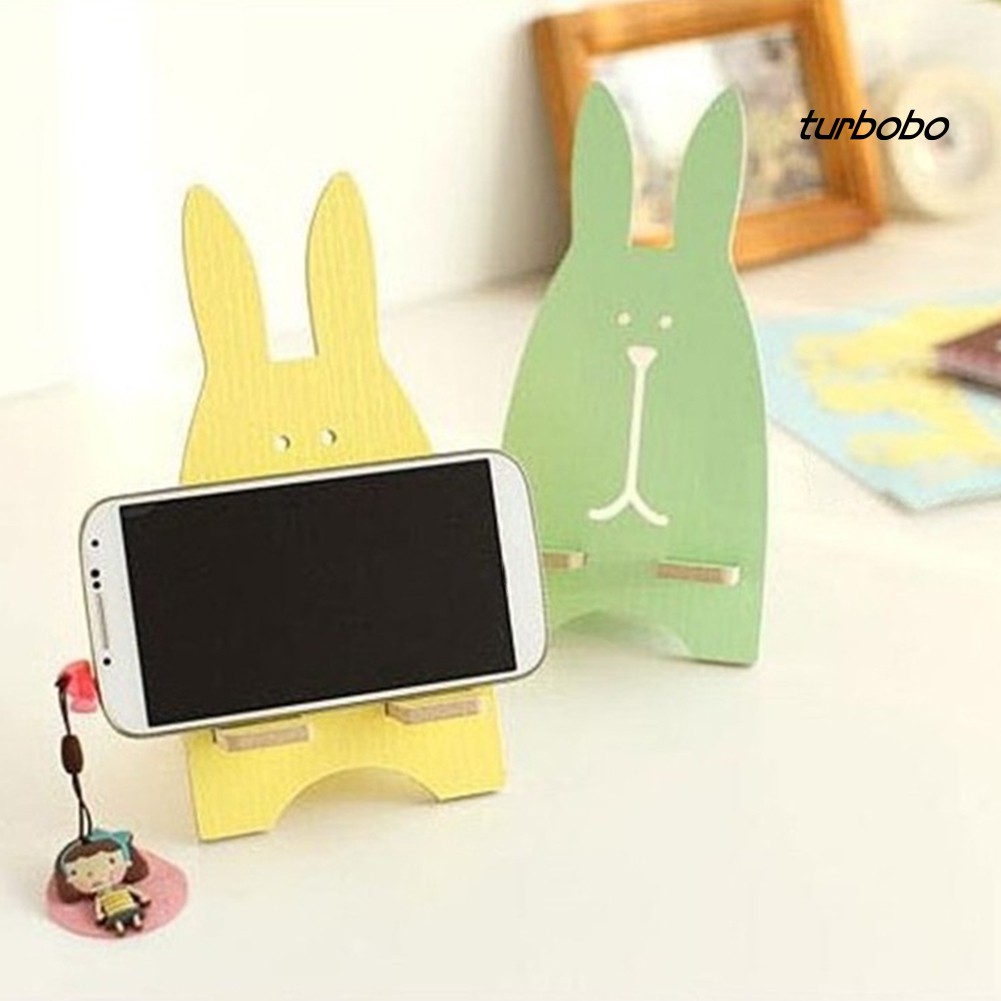 Giá đỡ điện thoại bằng gỗ để bàn xinh xắn