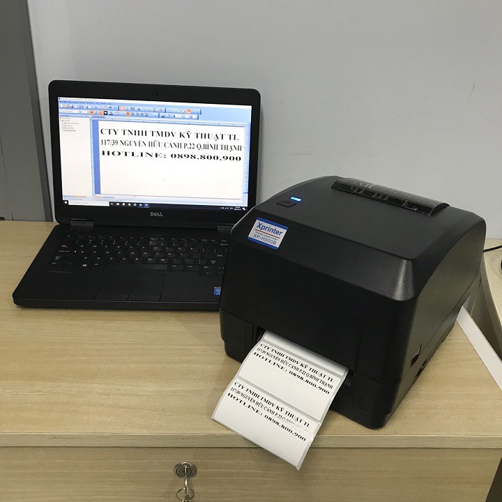 Máy In mã vạch, in tem nhãn 3 tem Xprinter XP-H500B