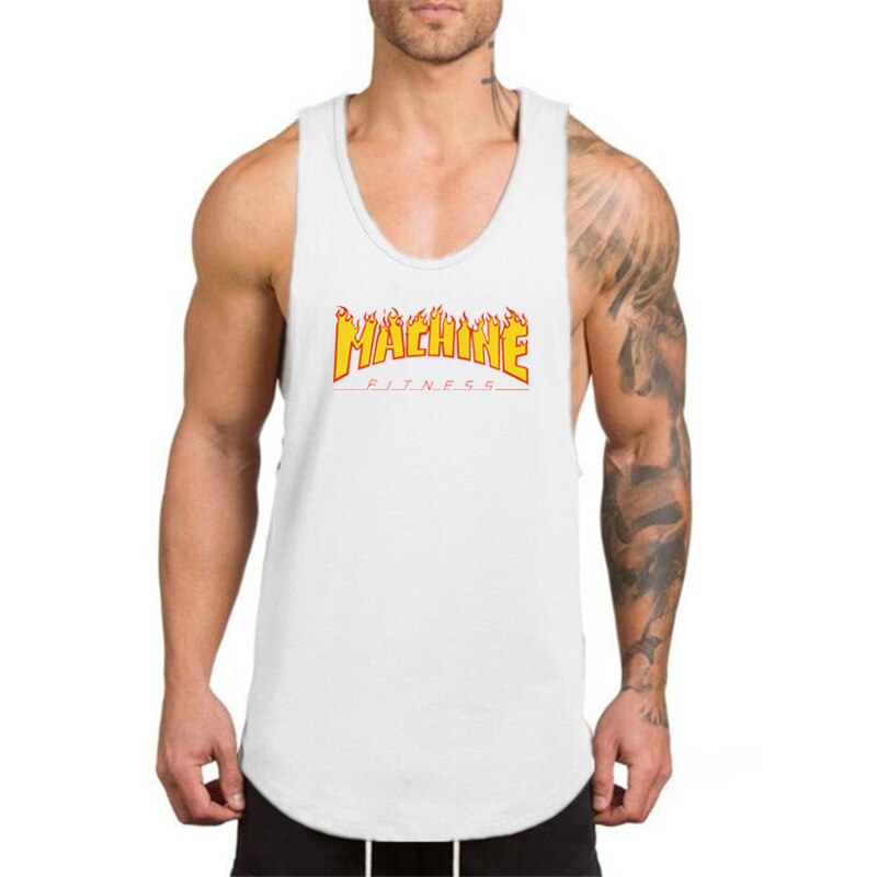 Workout New Fashion Brand Mens Tank Top Vest Mesh Musculation Fitness Singlets Sleeveless Sport Shirt Gym Clothing Bodybuilding