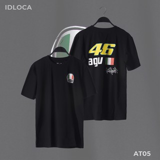 Áo thun đen cổ tròn logo IDLOCA