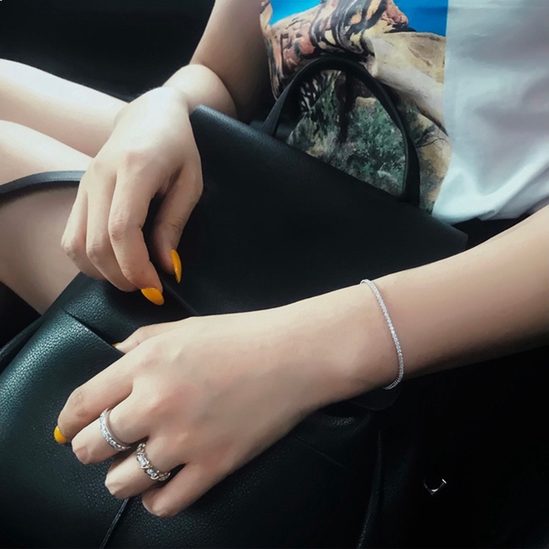 Vòng Tay Đính Đá Zircon Thời Trang Dành Cho Nữ