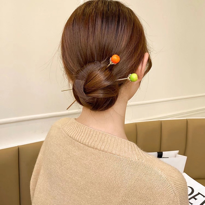 Kẹp Tóc Hình Trái Cam Dễ Thương Ngọt Ngào
