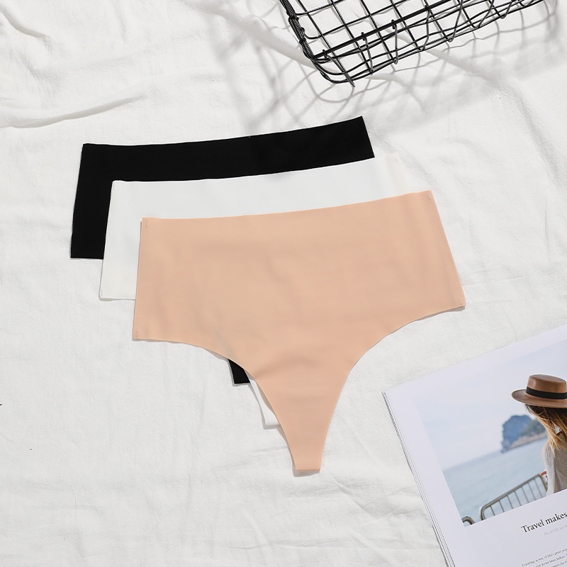 Quần Lót Lụa Lạnh Không Đường May Lưng Cao Thoải Mái Thân Thiện Với Làn Da Thời Trang Quyến Rũ Cho Nữ
