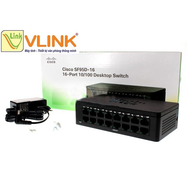 Thiết bị chuyển mạch Cisco SF95D-16 16-Port 10/100 Switch