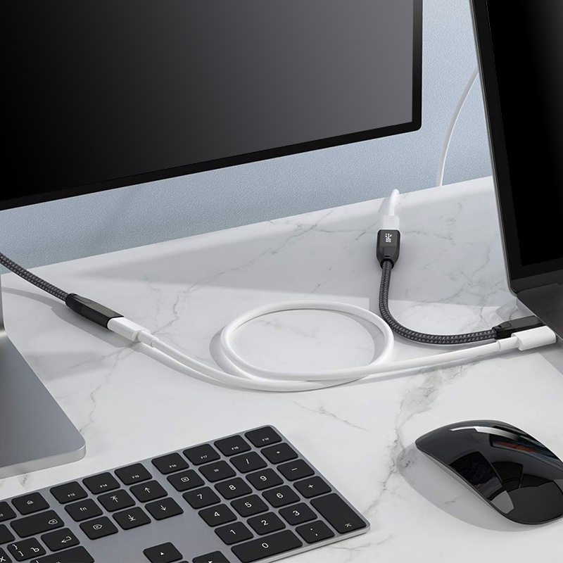 Dây Cáp Nối Dài Usb C 1 Feet, Usb 3.1 (10Gbps) Type C Male Sang Female