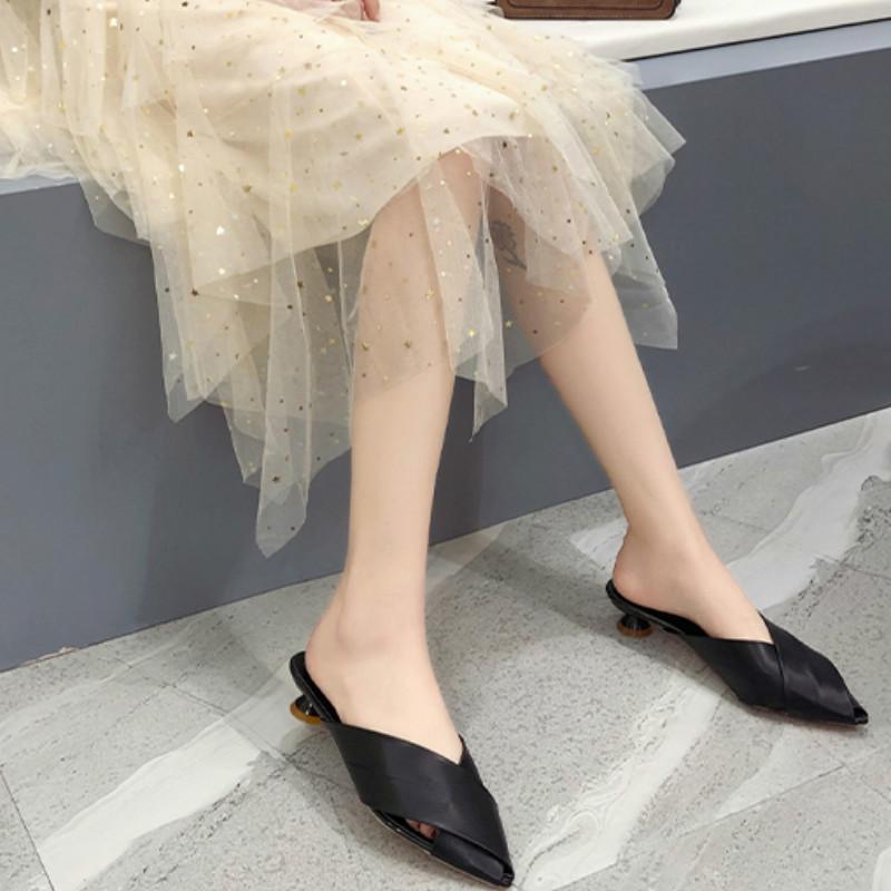 Dép sandal IELGY gót thấp dày dặn thời trang mùa hè dành cho nữ