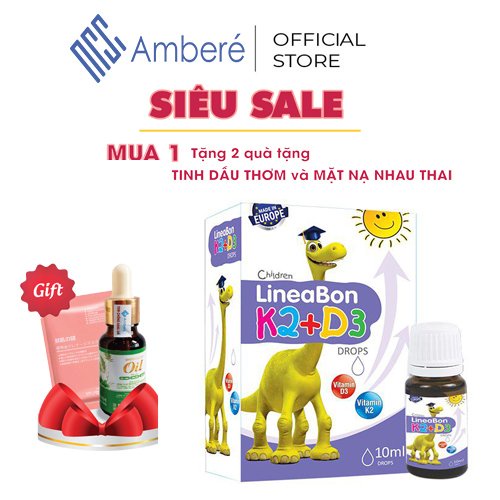 [Mã INCU50 giảm 50K đơn 250K] LineaBon D3 K2 Chính hãng Tăng cường hấp thu Canxi Phát triển chiều cao cho bé