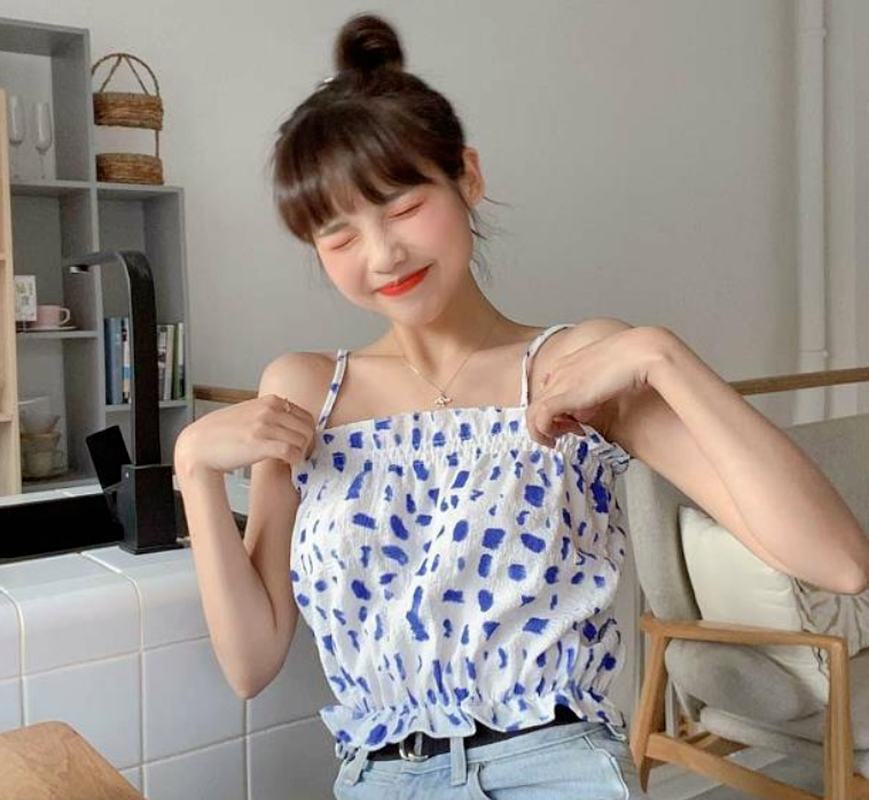 Áo hai dây với thiết kế xinh xắn đáng yêu dành cho nữ