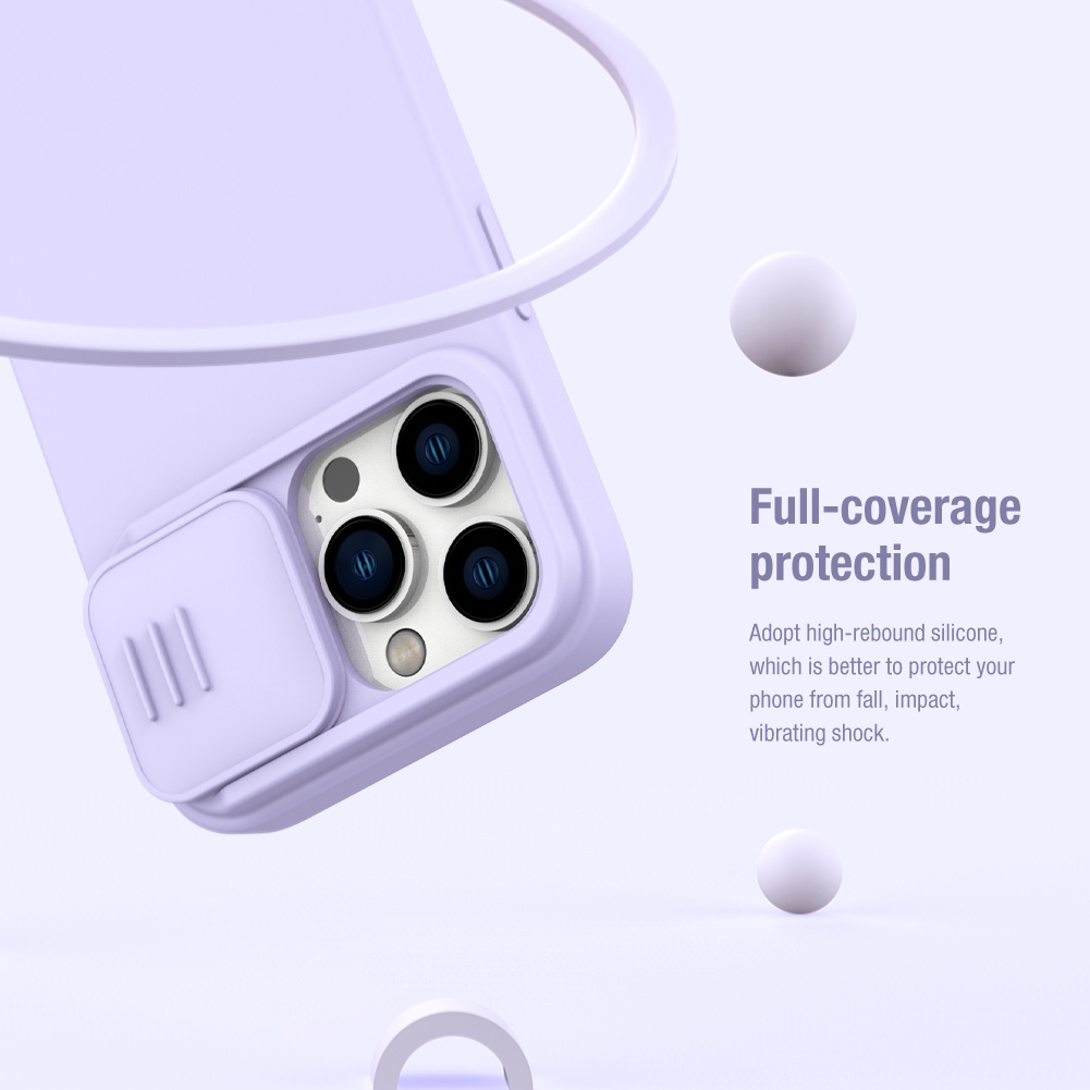 Ốp lưng iPhone 14 Pro Max NILLKIN Nam châm tích hợp Lỏng Silicone Trượt Bảo vệ Máy ảnh Ốp lưng cho iPhone 14 Plus Làm việc trên MagSafe