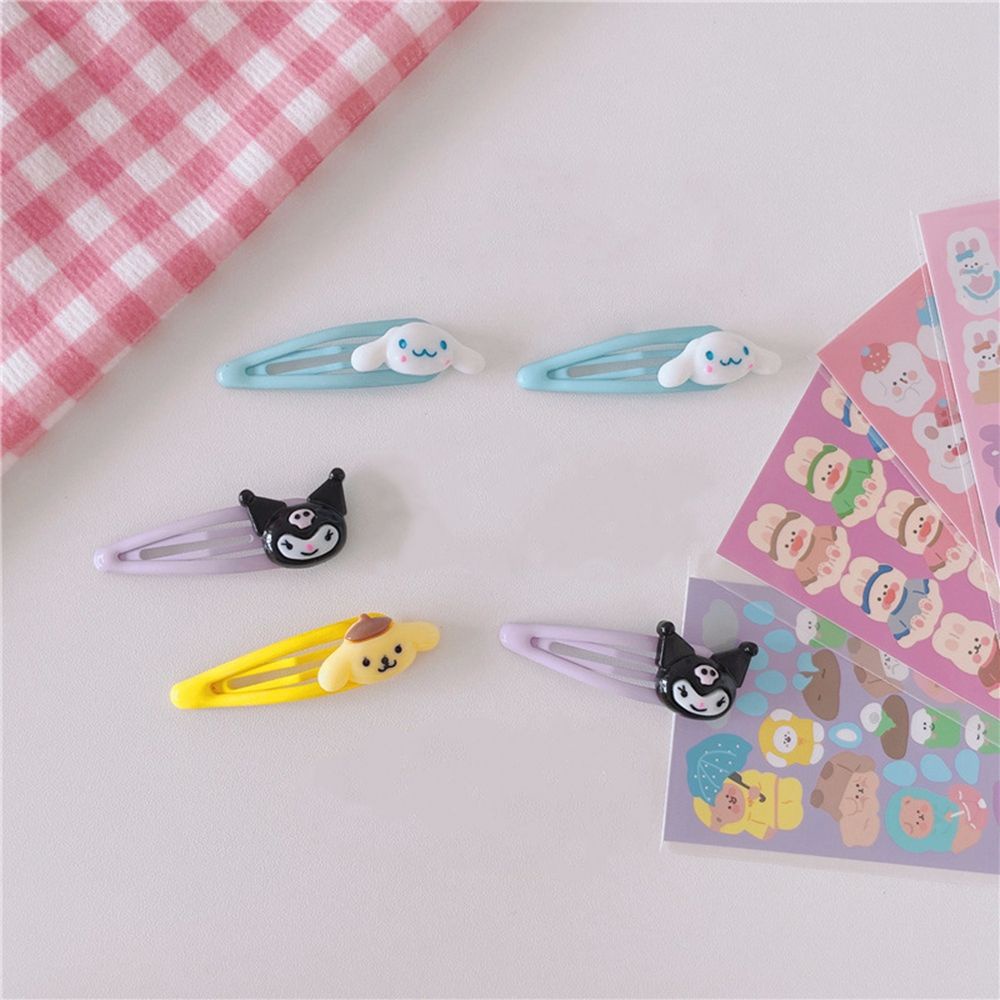 Kẹp tóc hình búp bê hoạt hình đáng yêu phong cách Hàn Quốc cho nữ
