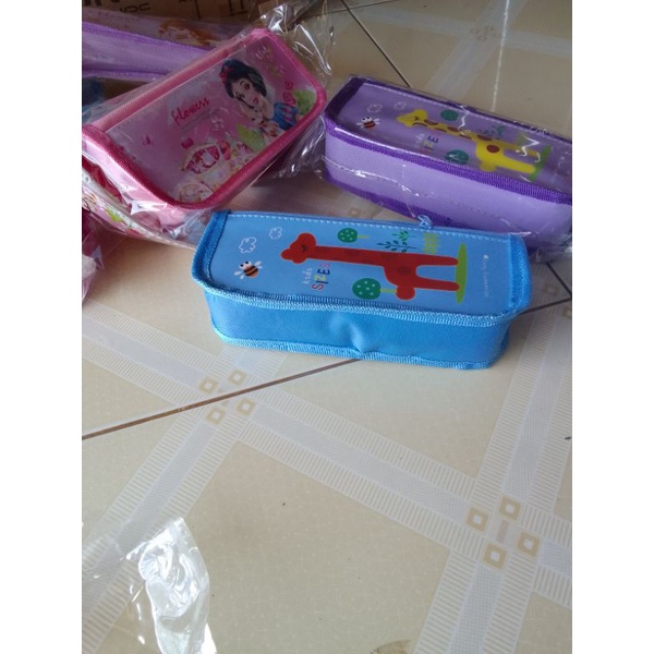 Hộp bút vải 2 ngăn cho bé trai và bé gái