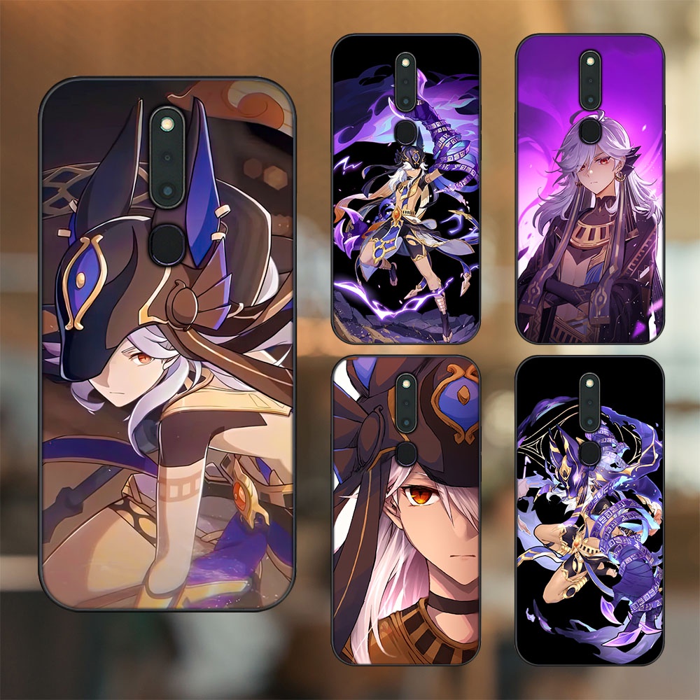 Ốp lưng Oppo F11 Pro viền đen in hình Cyno Genshin Impact