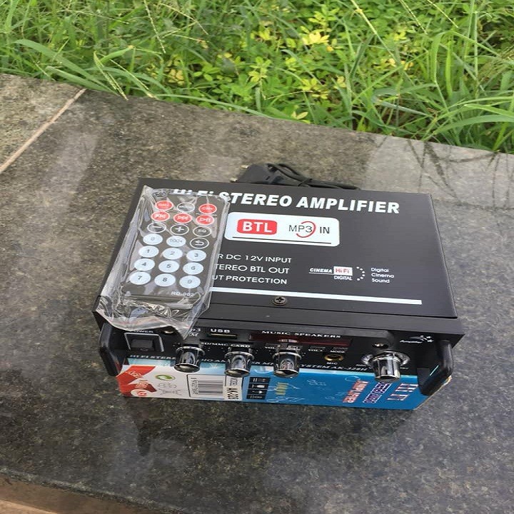 Amply Mini, Ampli 12v MXZ-328 Nghe Nhạc Đánh Chim Đêm Loại Khỏe