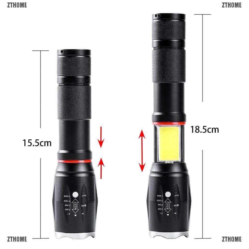 Đèn pin cầm tay LED 8000lm Cree XML T6 COB siêu sáng chất lượng cao