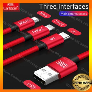 Cáp sạc dù 3in1 earldom imc-015
