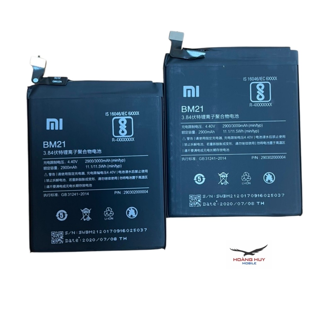 Pin Xiaomi Mi Note BM21 Dung Lượng 3000mAh Hàng Zin Nhập Khẩu Bảo Hành 6 Tháng 1 Đôi 1/Cam Kết Chất Lượng