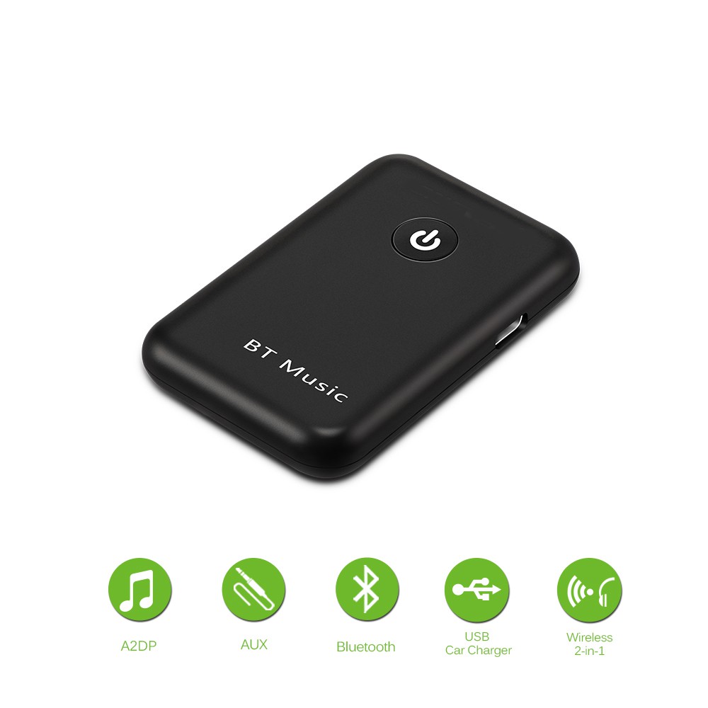 IN STOCK 2 in 1 Wireless Bluetooth Audio Transmitter & Receiver 3.5mm AUX A2DP Music Stereo Adapter for Home Car Stereo System TV Mp3 Mp4 PC