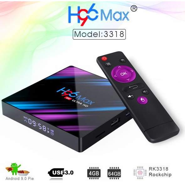 [GIÁ TỐT NHẤT] TV Box H96 Max RK3318 Android 9.0 cấu hình mạnh mẽ ram 2G/4G