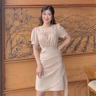 Đầm JOM xếp ly ngực xẻ tà bên , cực xinh , dự tiệc Edso77270