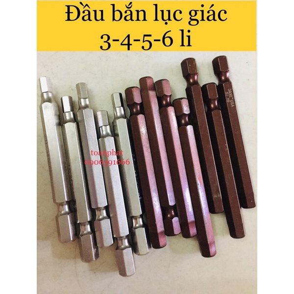 Đầu bắn lục giác 3-4-5-6li