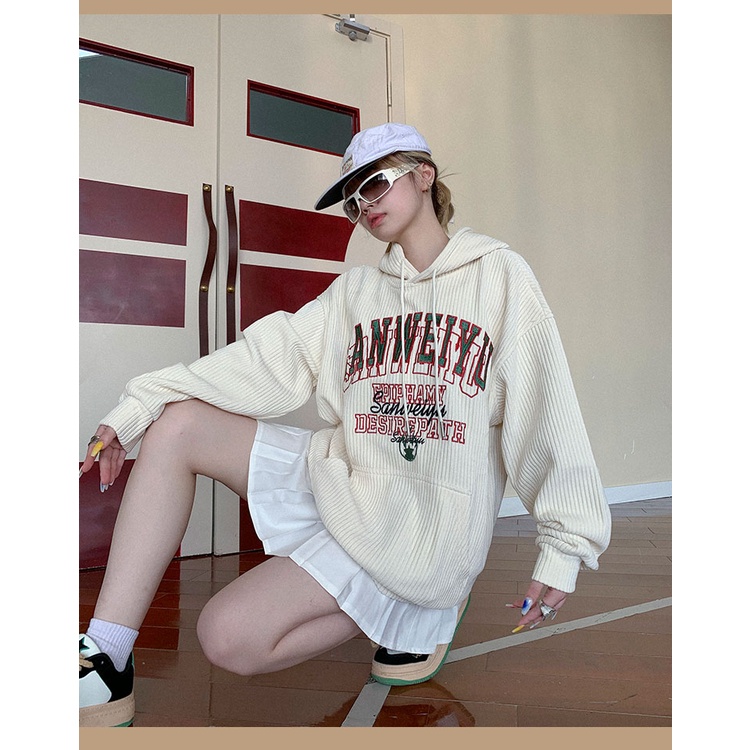 Áo Hoodies Có Nón Dài Tay Thời Trang Nữ