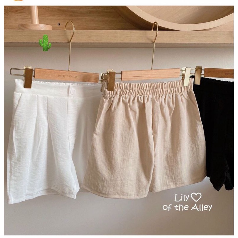 Quần short đũi nữ lưng thun (Chất đũi cát dầy đẹp) B C