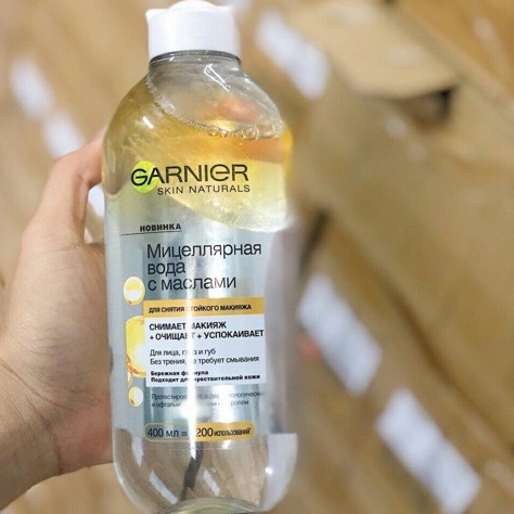 (400ml - Nga) NƯỚC TẨY TRANG GARNIER MẶT, MẮT, MÔI GARNIER MICELLAR BIPHASE | BigBuy360 - bigbuy360.vn