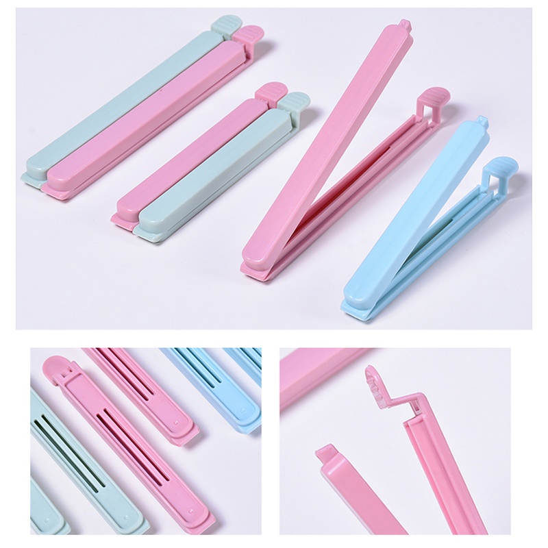 Set 5 kẹp đóng kín túi thực phẩm giữ tươi ngon chống ẩm mốc tiện lợi