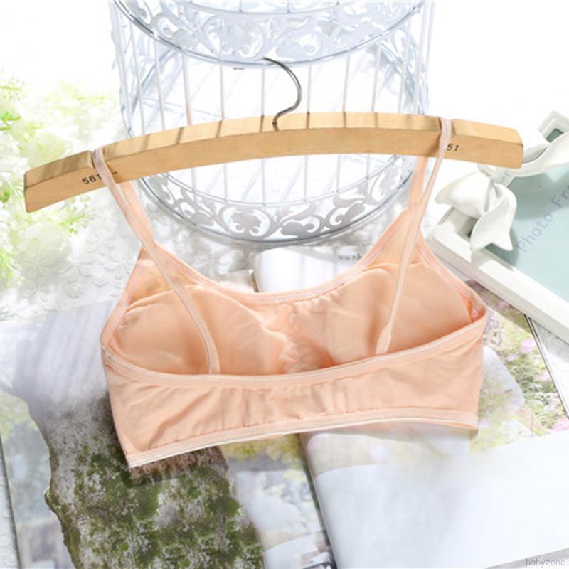 Áo lót cotton màu trơn đơn giản cho bé gái mới lớn