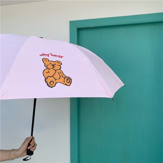 Ô Dù Gấp Che Mưa Hình Gấu Why Bear