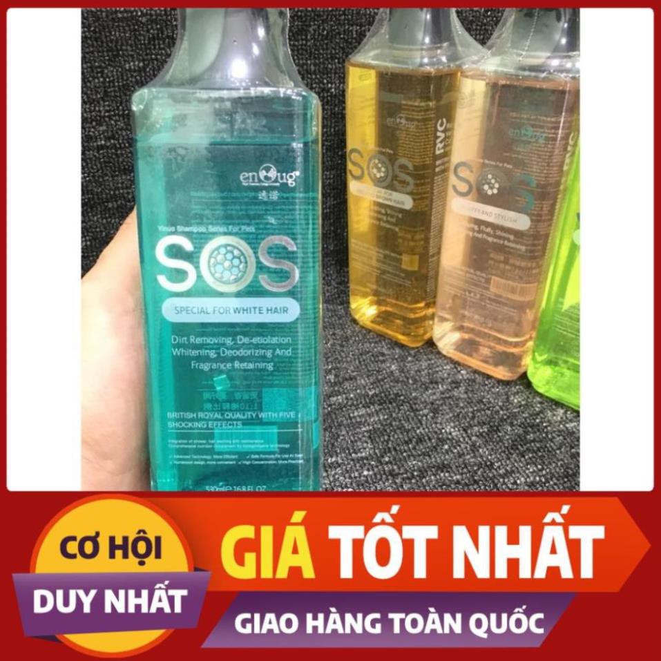 QA1807 [Giảm 40k Đơn Tối Thiểu 515k] SỮA TẮM SOS MẪU MỚI CHO CHÓ VÀ MÈO 530ML