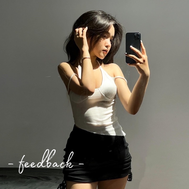 Áo thiết kế hở lưng Lily Top