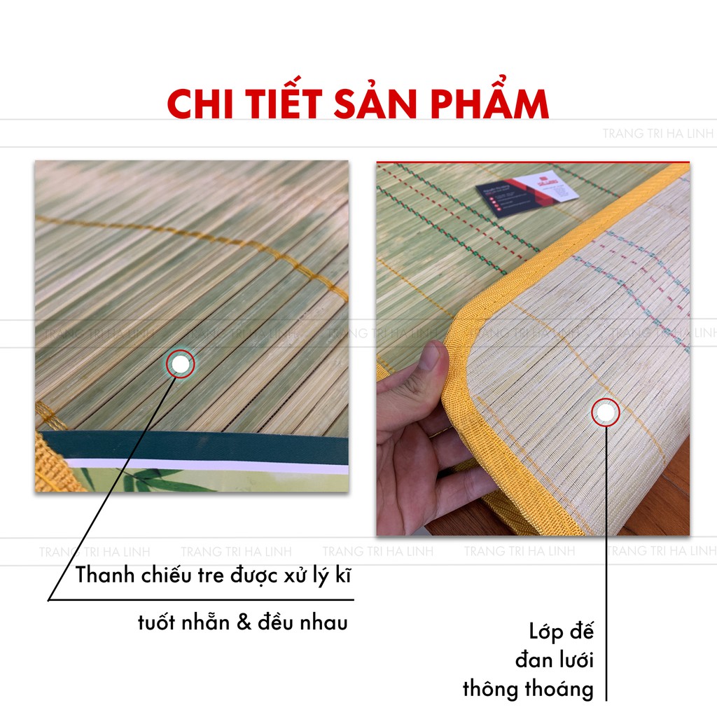 Chiếu trúc tre tây bắc, chiếu tre trúc cao bằng điều hòa loại đẹp đủ kích thước mát lạnh mùa hè