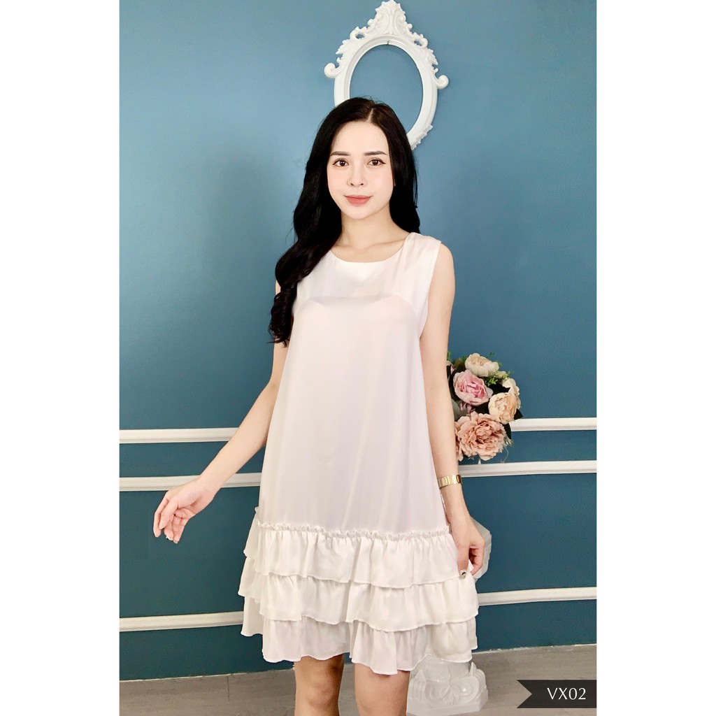 [Có Size Tới 75kg] Váy, đầm lụa sát nách ❤️ chất lụa ngọc trai cao cấp mềm mịn, thoáng mát, dễ thương | BigBuy360 - bigbuy360.vn